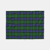 Scottish Clan MacCallum Tartan Kariert Fleecedecke (Vorderseite (Horizontal))
