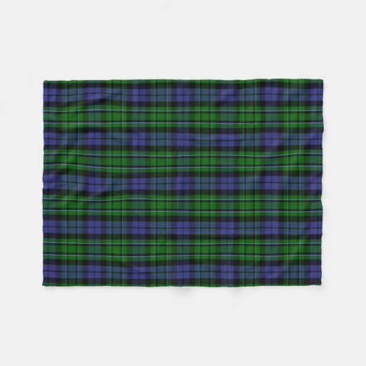 Scottish Clan MacCallum Tartan Kariert Fleecedecke (Vorderseite (Horizontal))