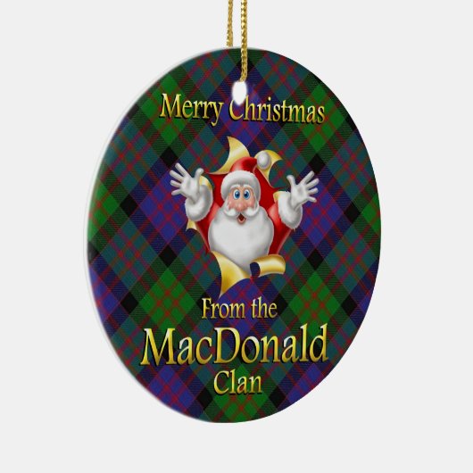 Scottish Clan MacDonald Christmas Ornament (Rechts)
