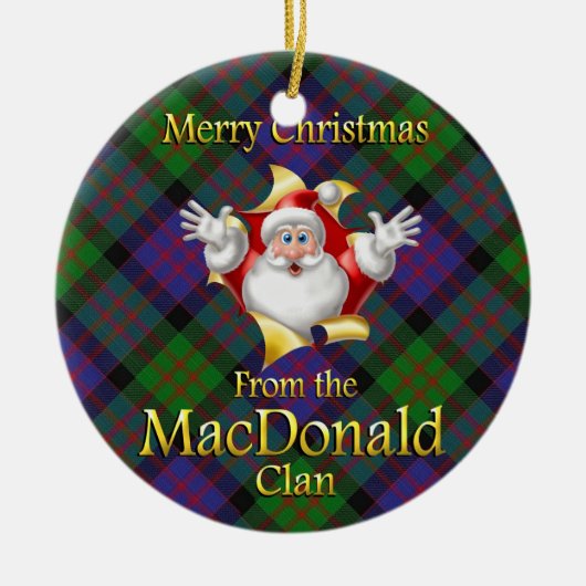 Scottish Clan MacDonald Christmas Ornament (Vorne)