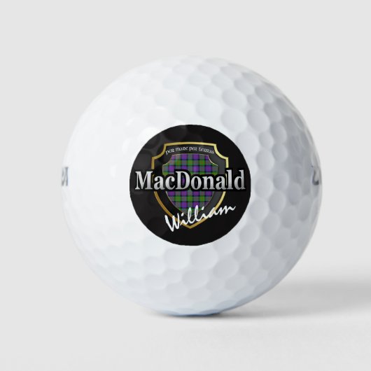 Scottish Clan MacDonald personalize Your Name Golfball (Vorderseite)