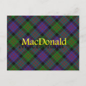 Scottish Clan MacDonald Postkarte (Vorderseite)