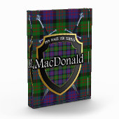 Scottish Clan MacDonald Tartan Fotoblock (Links)