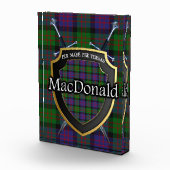 Scottish Clan MacDonald Tartan Fotoblock (Rechts)