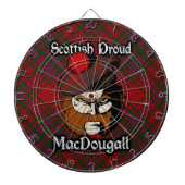 Scottish Clan MacDougall Tartan Dartboard Dartscheibe (vorne)