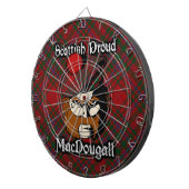 Scottish Clan MacDougall Tartan Dartboard Dartscheibe (Vorderseite rechts)