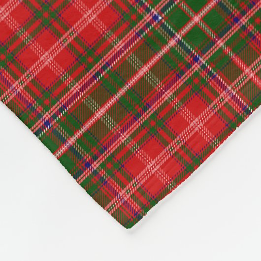 Scottish Clan MacDougall Tartan Kariert Fleecedecke (Ecke)