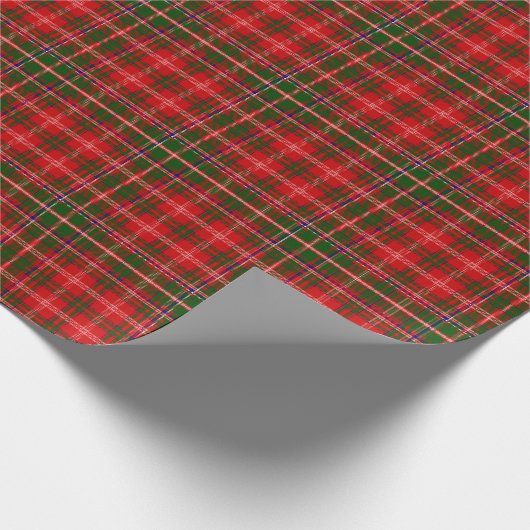 Scottish Clan MacDougall Tartan Kariert Geschenkpapier (Ecke)
