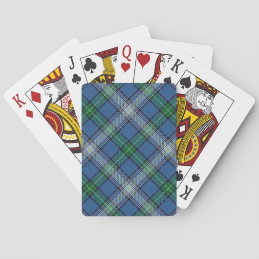 Scottish Clan MacDowall McDowell Tartan Deck Spielkarten (Rückseite)
