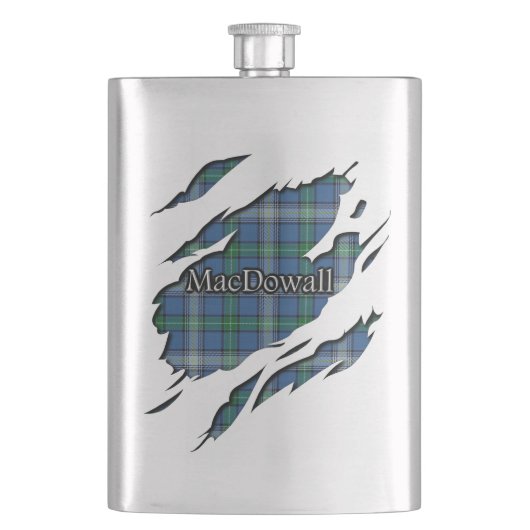 Scottish Clan MacDowall Tartan Flachmann (Vorderseite)