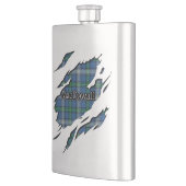 Scottish Clan MacDowall Tartan Flachmann (Links)