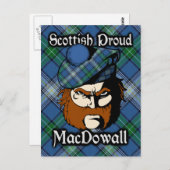 Scottish Clan MacDowall Tartan Postcard Postkarte (Vorne/Hinten)