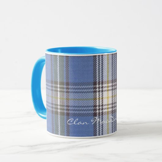 Scottish Clan MacDowell Tartan Designer Tasse (Vorderseite Links)