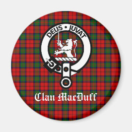 Scottish Clan MacDuff Tartan und Wappen Abzeichen Magnet