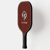 Scottish Clan MacDuff Tartan und Wappen Abzeichen Pickleball Schläger (Links)