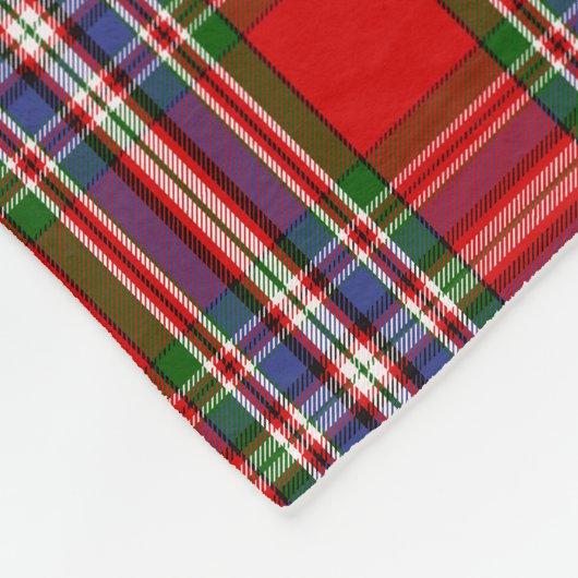Scottish Clan MacFarlane Red Tartan Kariert Fleecedecke (Ecke)
