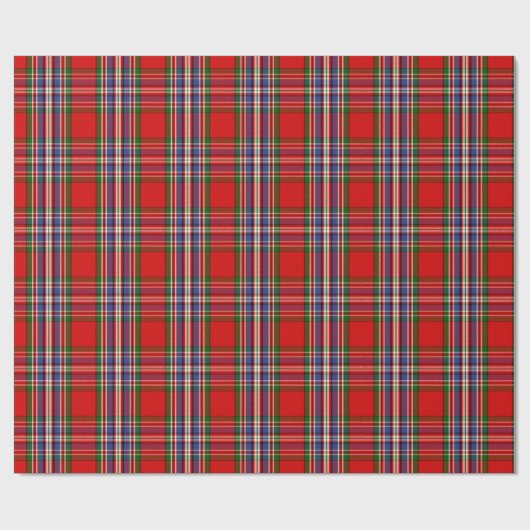 Scottish Clan MacFarlane Red Tartan Kariert Geschenkpapier (Flach)