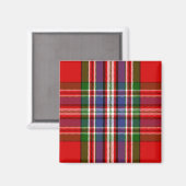 Scottish Clan MacFarlane Red Tartan Kariert Magnet (Vorderseite/Rückseite)