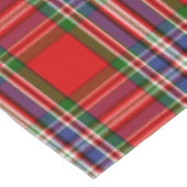 Scottish Clan MacFarlane Red Tartan Kariert Tischdecke (Schrägansicht)
