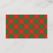 Scottish Clan MacFie Tartan Kariert Visitenkarte (Rückseite)