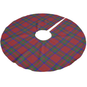 Scottish Clan MacGillivray Red Green Blue Tartan Polyester Weihnachtsbaumdecke