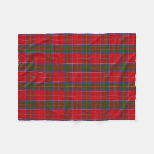 Scottish Clan MacGillivray Tartan Kariert Fleecedecke (Vorderseite (Horizontal))