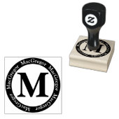 Scottish Clan MacGregor Letter M Monogram Gummistempel (Stempel)