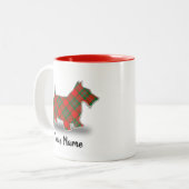 Scottish Clan MacGregor Tartan Scottish Terrier Zweifarbige Tasse (Vorderseite Links)