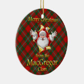 Scottish Clan MacGregor Weihnachtsdekoration Keramik Ornament (Rechts)