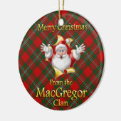 Scottish Clan MacGregor Weihnachtsdekoration Keramik Ornament (Links)