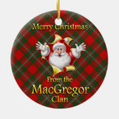 Scottish Clan MacGregor Weihnachtsdekoration Keramik Ornament (Hinten)