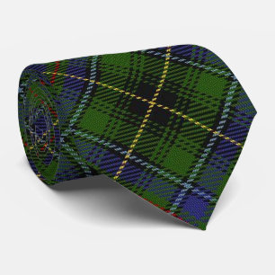 Scottish Clan MacInnes Letter M Monogram Tartan Krawatte
