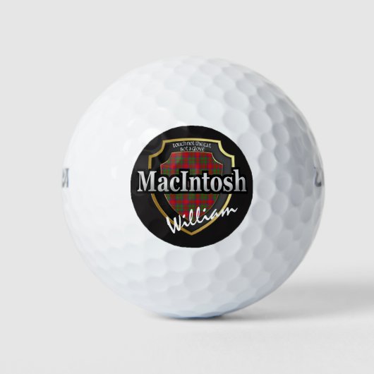 Scottish Clan MacIntosh personalize Your Name Golfball (Vorderseite)