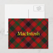 Scottish Clan MacIntosh Postkarte (Vorne/Hinten)