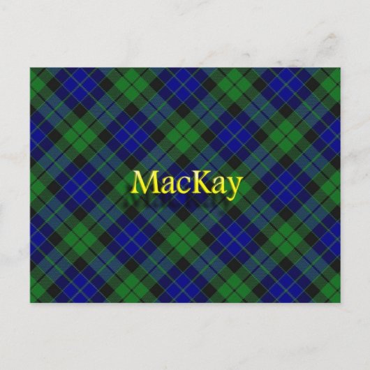 Scottish Clan MacKay Postkarte (Vorderseite)