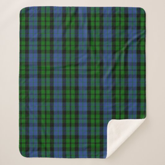 Scottish Clan MacKay Tartan Kariert Sherpadecke (Vorderseite)