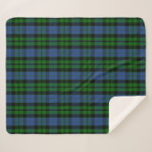 Scottish Clan MacKay Tartan Kariert Sherpadecke (Vorderseite (Horizontal))