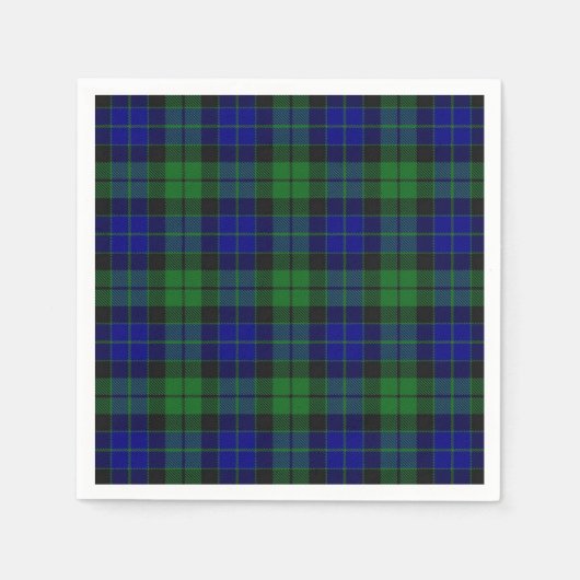 Scottish Clan MacKay Tartan Napkin Serviette (Vorderseite)