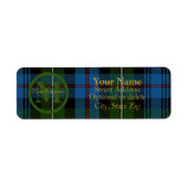 Scottish Clan MacKenzie Tartan Gold Name-Initial (Vorne)