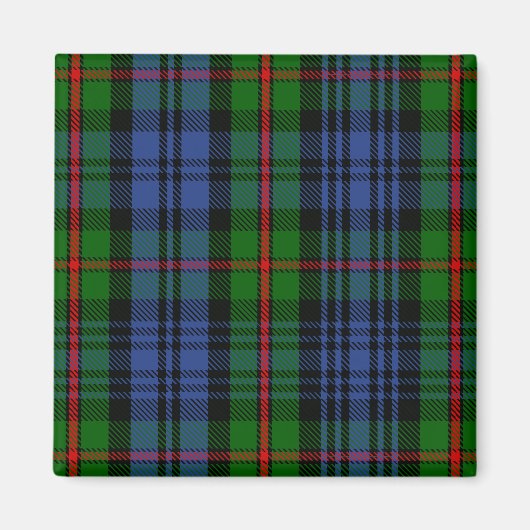 Scottish Clan MacKinlay Tartan Kariert Magnet (Vorne)