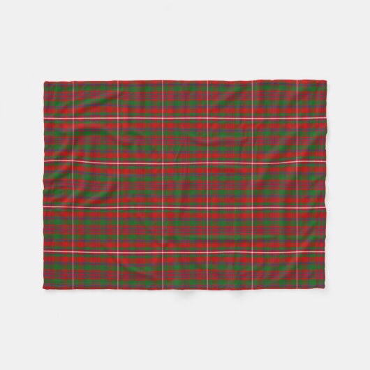 Scottish Clan MacKinnon Tartan Kariert Fleecedecke (Vorderseite (Horizontal))