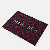 Scottish Clan MacLachlan Tartan Fußmatte (Schrägansicht)