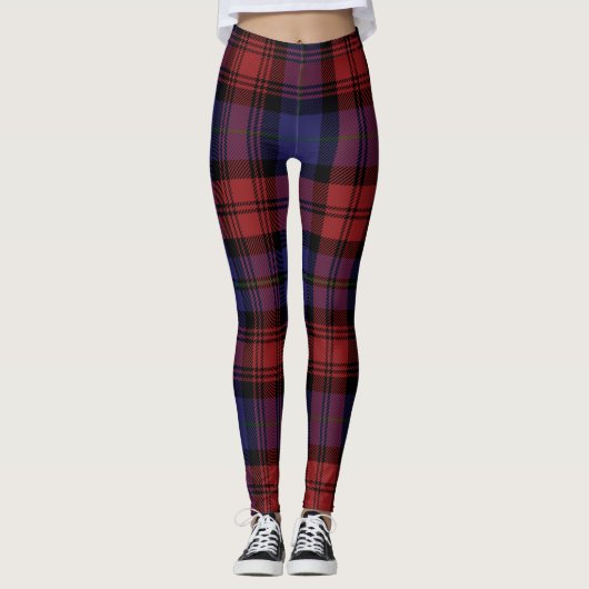 Scottish Clan MacLachlan Tartan Kariert Leggings (Vorderseite)