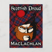 Scottish Clan MacLachlan Tartan Postcard Postkarte (Vorderseite)