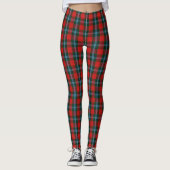 Scottish Clan MacLea Livingstone Tartan Kariert Leggings (Vorderseite)