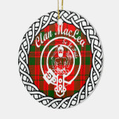 Scottish Clan Maclea Tartan und Wappen Keramik Ornament (Links)