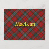 Scottish Clan MacLean Postkarte (Vorderseite)