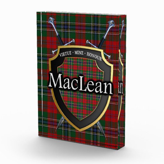 Scottish Clan MacLean Tartan Fotoblock (Rechts)
