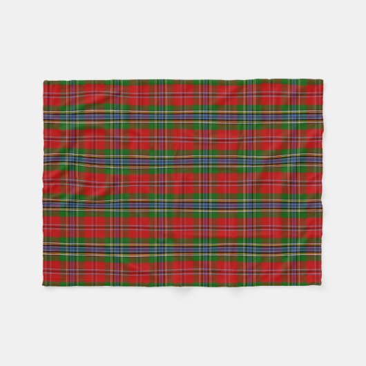Scottish Clan MacLean von Duart Tartan Kariert Fleecedecke (Vorderseite (Horizontal))