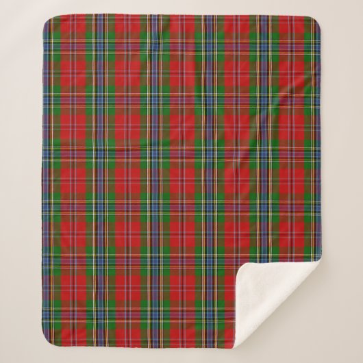 Scottish Clan MacLean von Duart Tartan Kariert Sherpadecke (Vorderseite)
